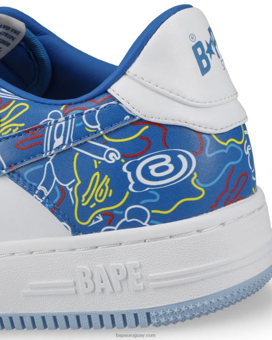 zapatillas bape sta x medicom toy be r camo m1 hombres azul claro 26D80735