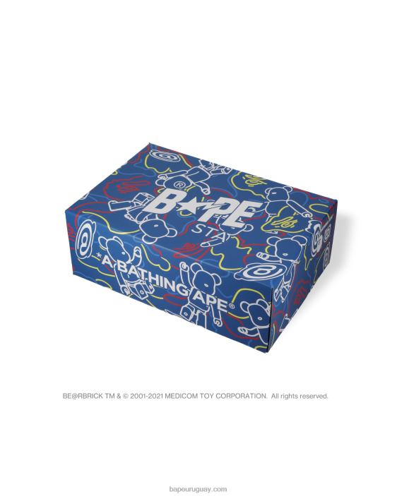 zapatillas bape sta x medicom toy be r camo m1 hombres azul claro 26D80735