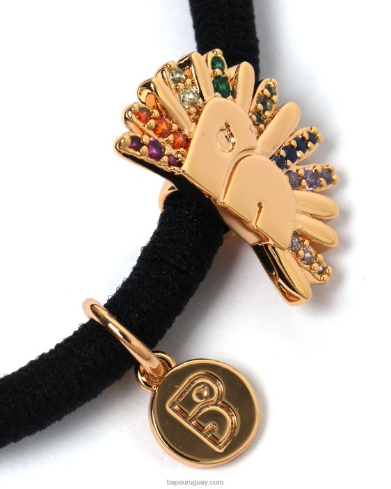 diadema dorada con logo mujer caso 26D801124 A Bathing Ape