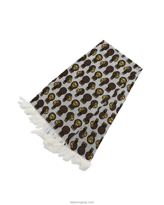 bufanda bebe milo mujer blanco 26D801157 A Bathing Ape