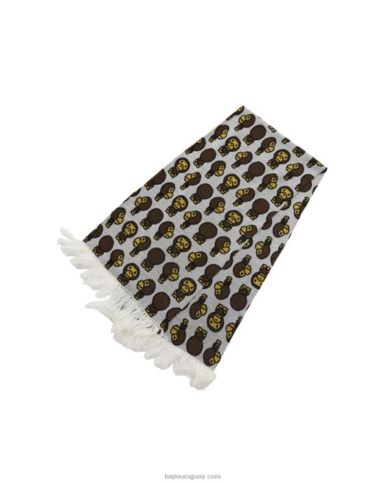 bufanda bebe milo mujer blanco 26D801157 A Bathing Ape