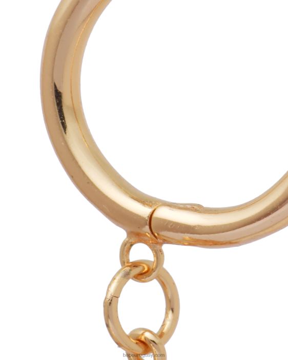 aretes con logo y perlas de cristal mujer oro 26D801110 A Bathing Ape