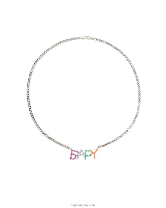 collar con cristales y logo mujer caso 26D801125 A Bathing Ape