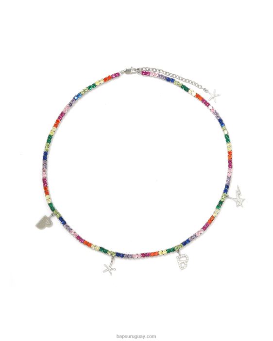 collar de cristal multicolor mujer caso 26D801114 A Bathing Ape