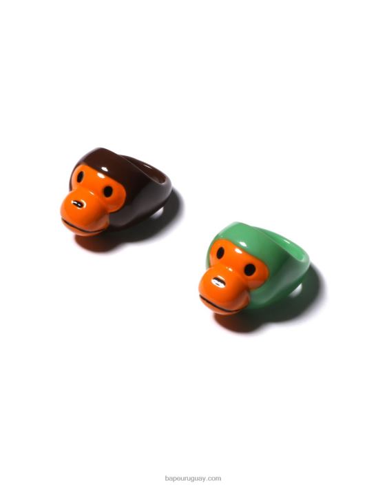 juego de anillos bebé milo mujer marrón 26D801146 A Bathing Ape
