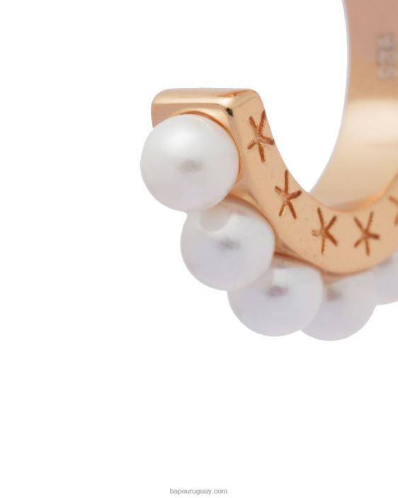 pendiente de clip de perla mujer oro 26D801121 A Bathing Ape