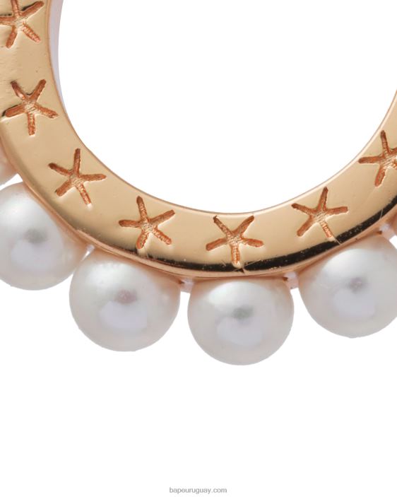pendiente de clip de perla mujer oro 26D801121 A Bathing Ape