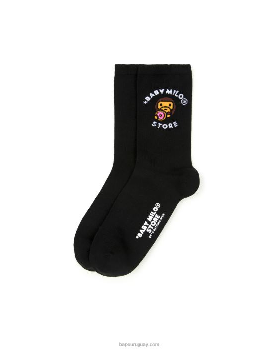 bebé milo calcetines mujer negro 26D801092 A Bathing Ape