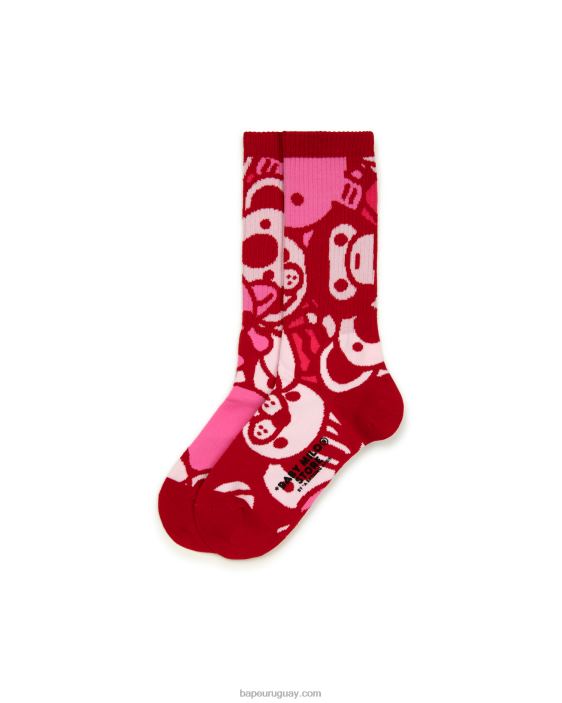 bebé milo calcetines mujer rosa 26D801081 A Bathing Ape