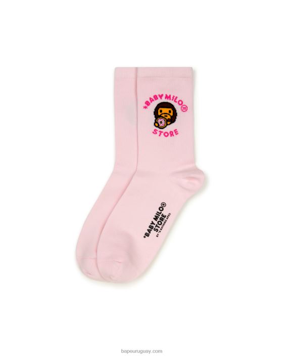 bebé milo calcetines mujer rosa 26D801093 A Bathing Ape