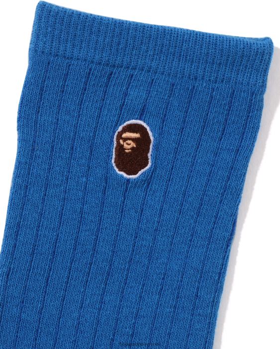cabeza de un punto calcetines mujer azul real 26D801069 A Bathing Ape