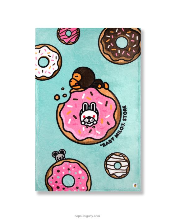 cobija y cojin bebe milo mujer verde claro 26D801103 A Bathing Ape