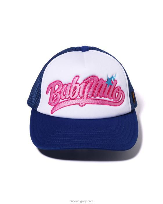 gorra de malla con bordado baby milo mujer azul 26D801142 A Bathing Ape