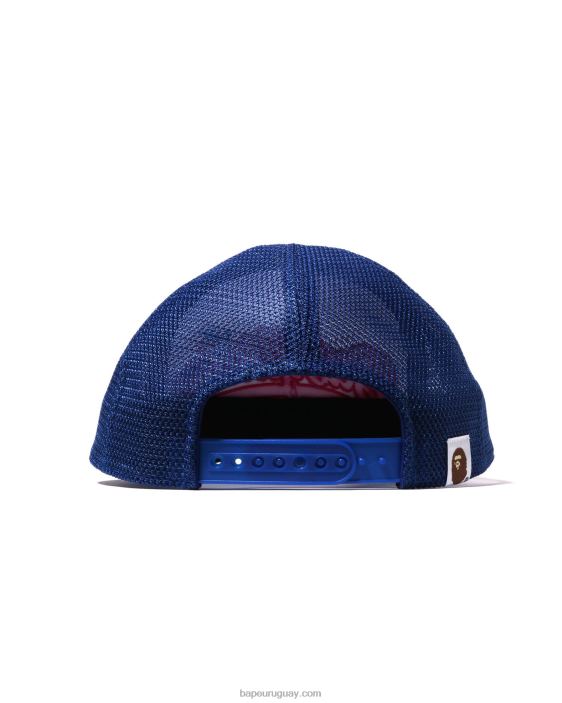 gorra de malla con bordado baby milo mujer azul 26D801142 A Bathing Ape
