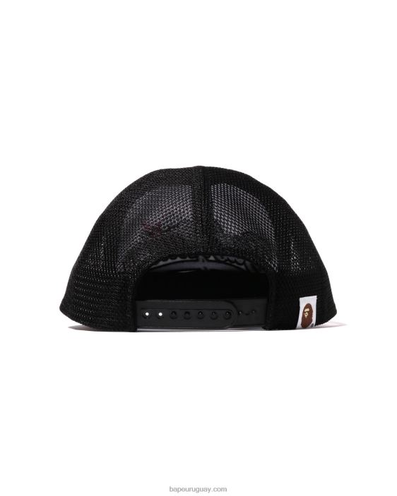 gorra de malla con bordado baby milo mujer negro 26D801141 A Bathing Ape