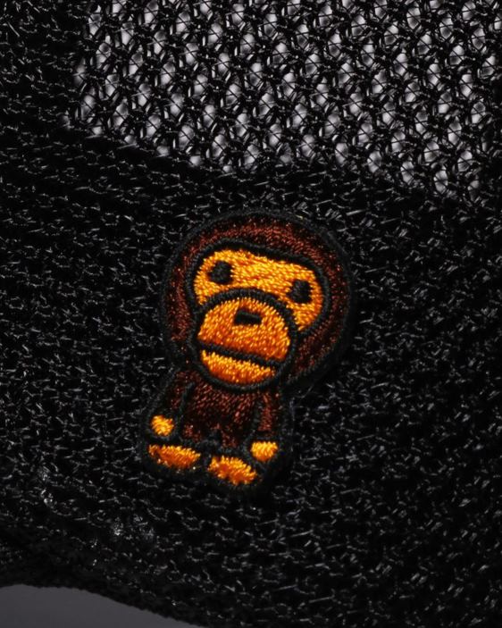 gorra de malla con bordado baby milo mujer negro 26D801141 A Bathing Ape