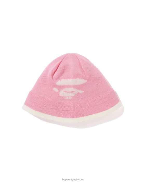 gorro tejido con cara mujer rosa 26D801107 A Bathing Ape