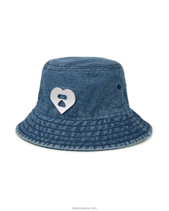 sombrero de pescador de mezclilla mujer mezclilla 26D801084 A Bathing Ape