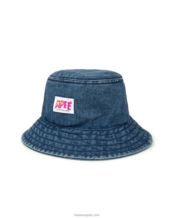 sombrero de pescador de mezclilla mujer mezclilla 26D801084 A Bathing Ape