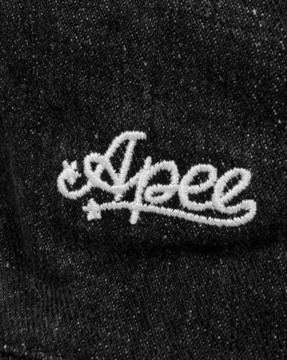 sombrero de pescador de mezclilla mujer negro 26D801086 A Bathing Ape