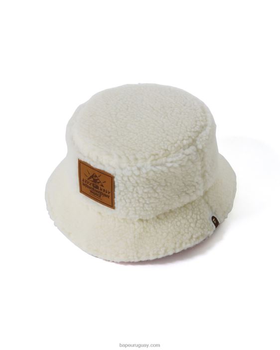 sombrero de pescador reversible 1st camo boa mujer blanco 26D801156 A Bathing Ape