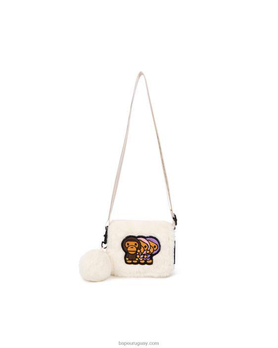 bandolera pequeña mujer blanco 26D801130 A Bathing Ape