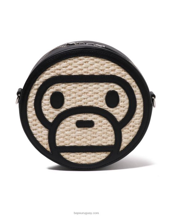 bolso de hombro baby milo basket mujer negro 26D801151 A Bathing Ape