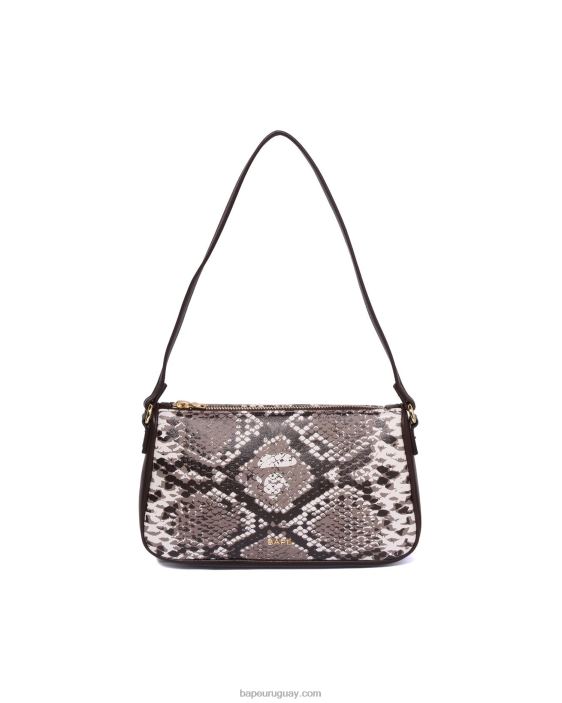 bolso de mano con motivo de serpiente mujer beige 26D801108 A Bathing Ape