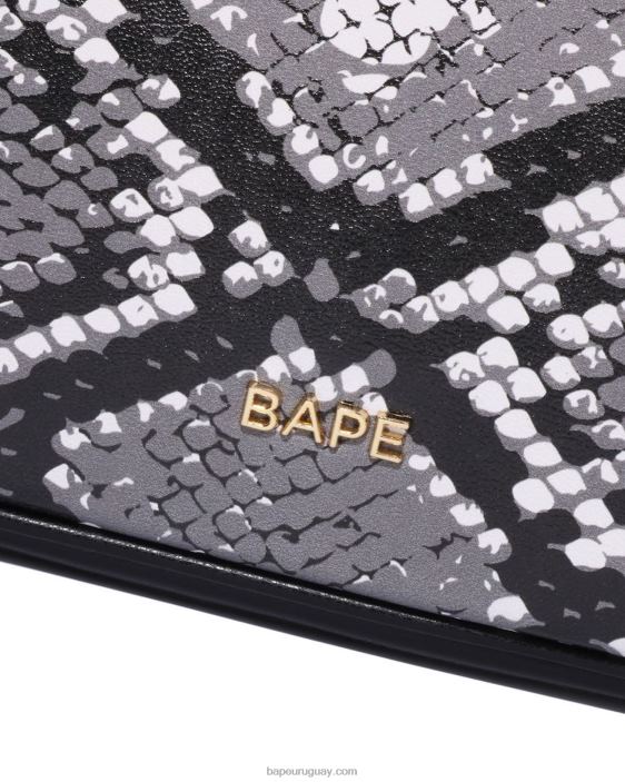 bolso de mano con motivo de serpiente mujer gris 26D801109 A Bathing Ape