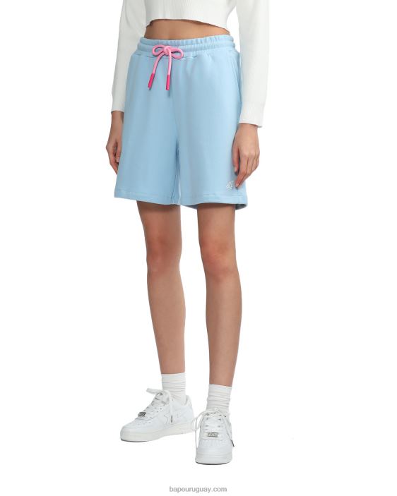 shorts deportivos con logo mujer cielo azul 26D80883 A Bathing Ape