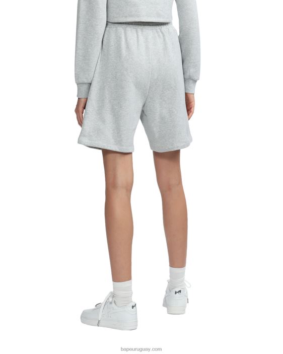 shorts deportivos con logo mujer gris 26D80886 A Bathing Ape