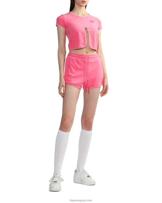 shorts deportivos de toalla mujer rosa 26D80831 A Bathing Ape