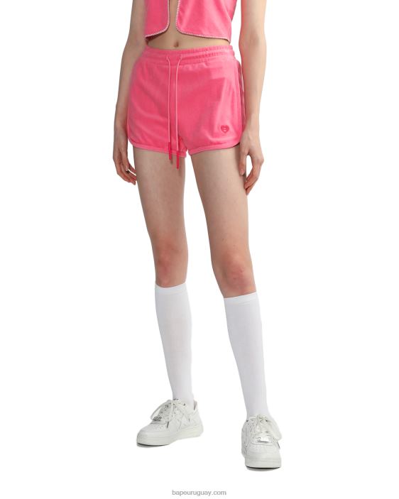 shorts deportivos de toalla mujer rosa 26D80831 A Bathing Ape