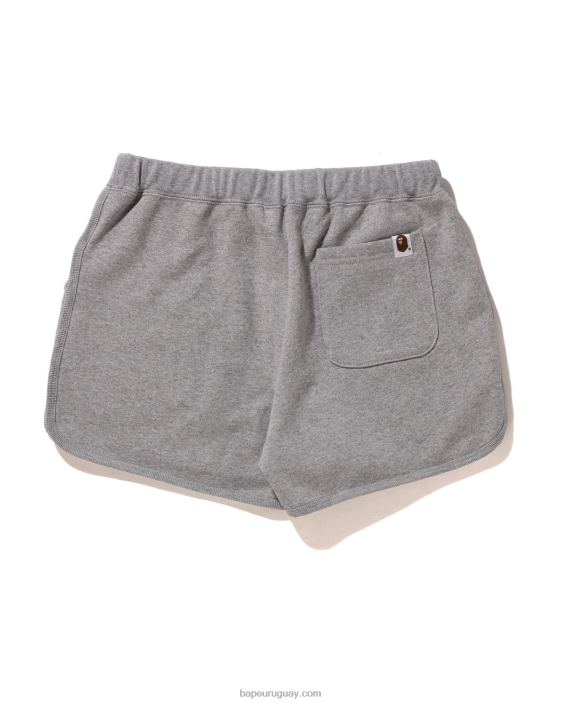 shorts deportivos de un punto mujer gris 26D80894 A Bathing Ape