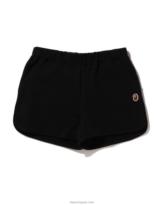 shorts deportivos de un punto mujer negro 26D80893 A Bathing Ape