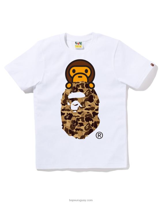 Cookie camo 2 milo en camiseta de cabeza mujer blanco 26D80806 A Bathing Ape