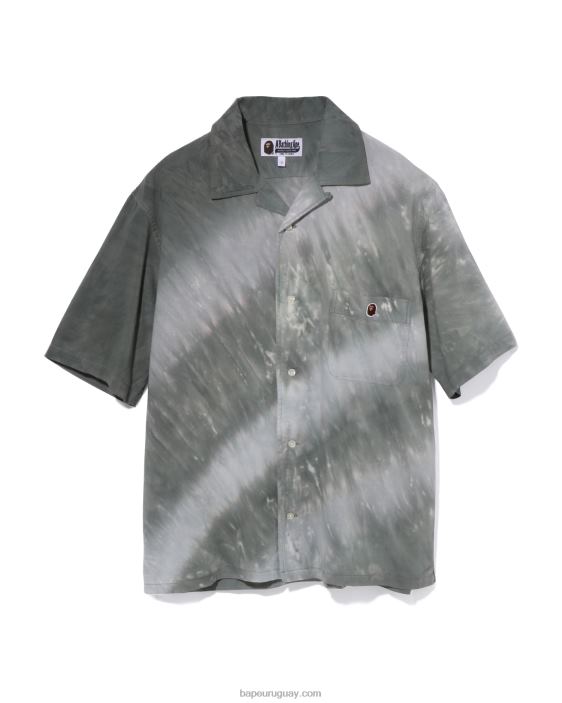 camisa tie dye de un punto con cabeza mujer negro 26D80786 A Bathing Ape