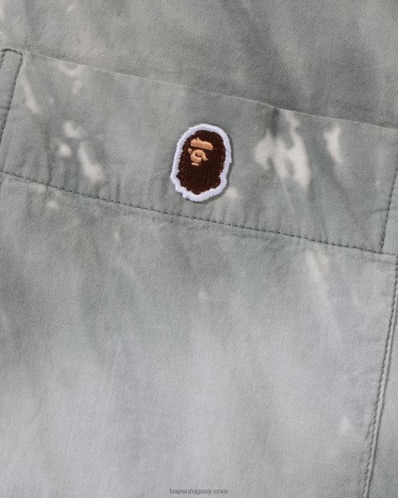 camisa tie dye de un punto con cabeza mujer negro 26D80786 A Bathing Ape