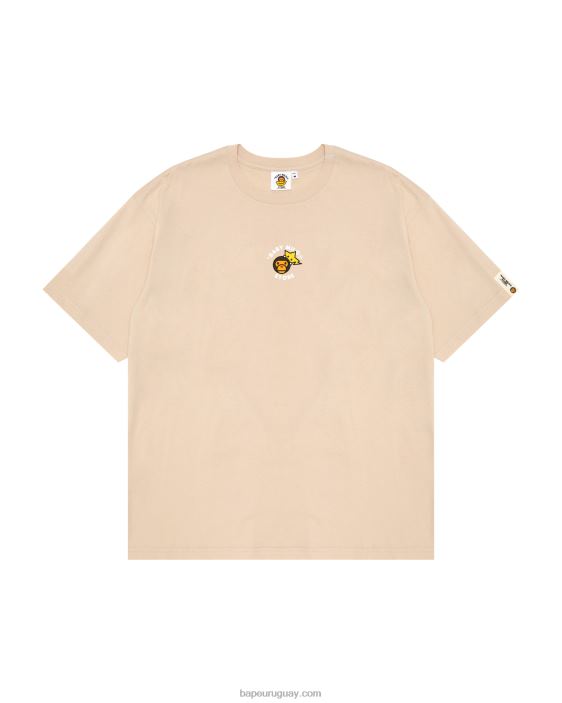 camiseta baby milo boxy fit mujer beige 26D80849 A Bathing Ape