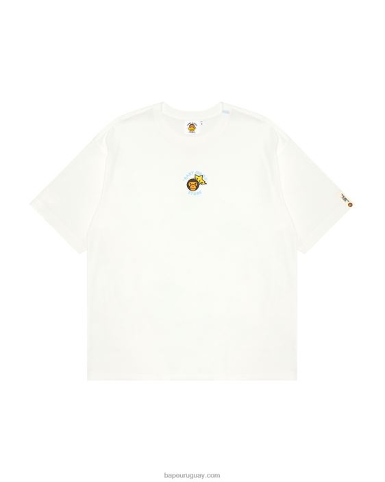 camiseta baby milo boxy fit mujer blanco 26D80850 A Bathing Ape