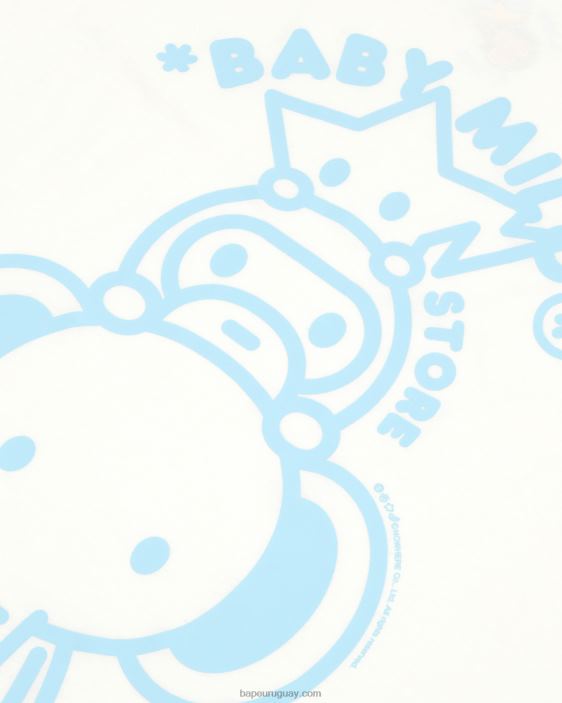 camiseta baby milo boxy fit mujer blanco 26D80850 A Bathing Ape