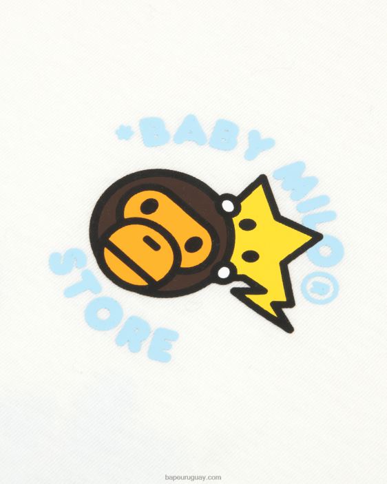 camiseta baby milo boxy fit mujer blanco 26D80850 A Bathing Ape