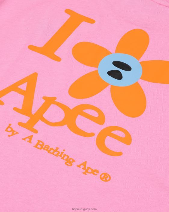 camiseta clásica mujer rosa 26D80957 A Bathing Ape