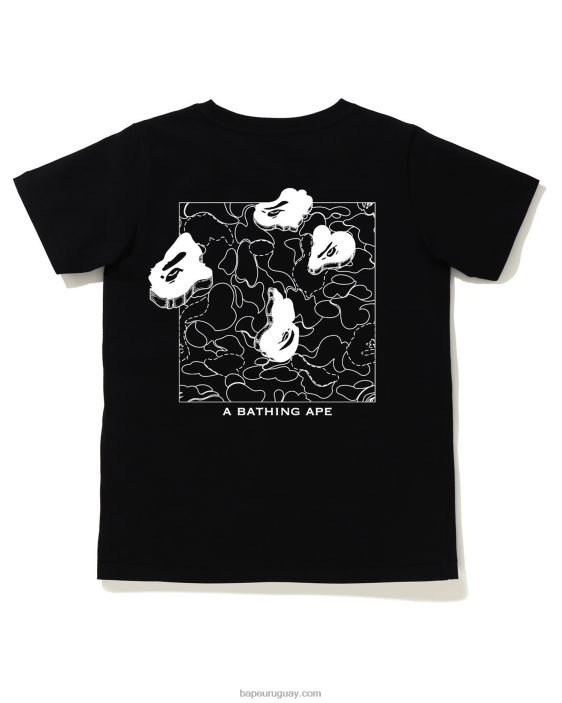camiseta con estampado de tinta mujer negro 26D80927 A Bathing Ape