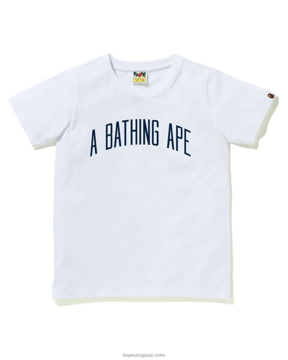 camiseta con letras mujer blanco 26D80892 A Bathing Ape