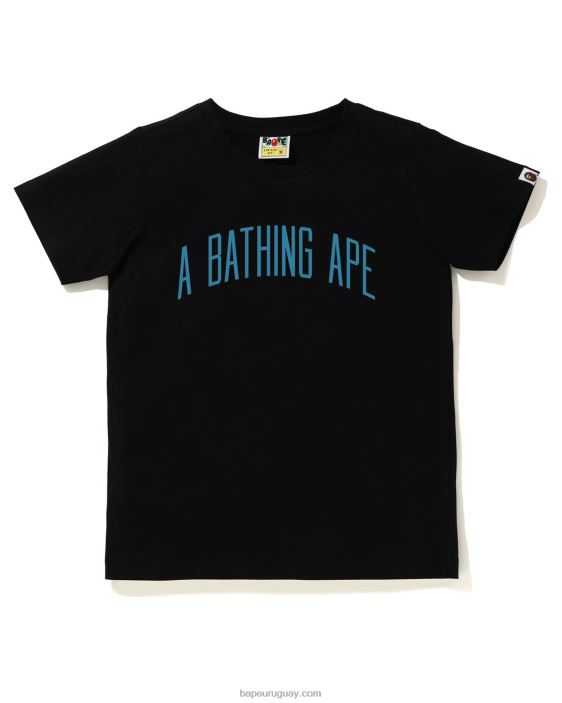 camiseta con letras mujer negro 26D80889 A Bathing Ape