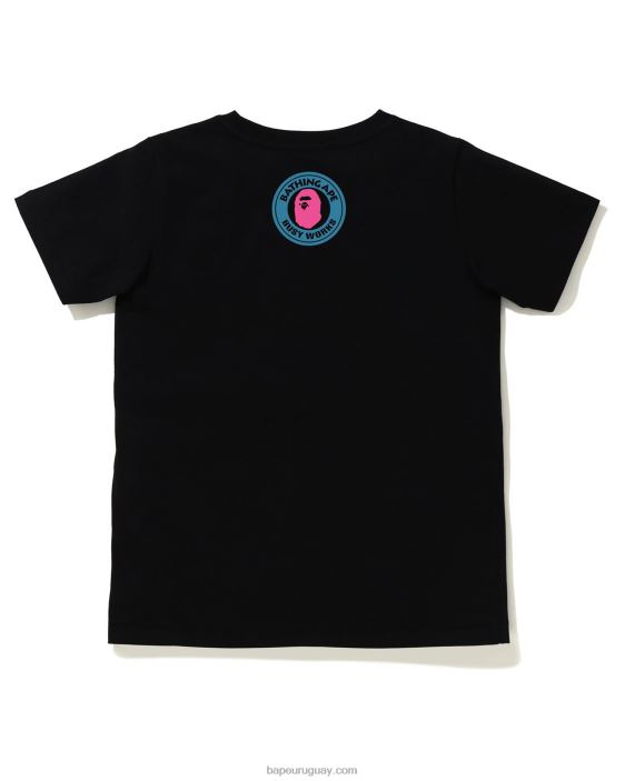 camiseta con letras mujer negro 26D80889 A Bathing Ape