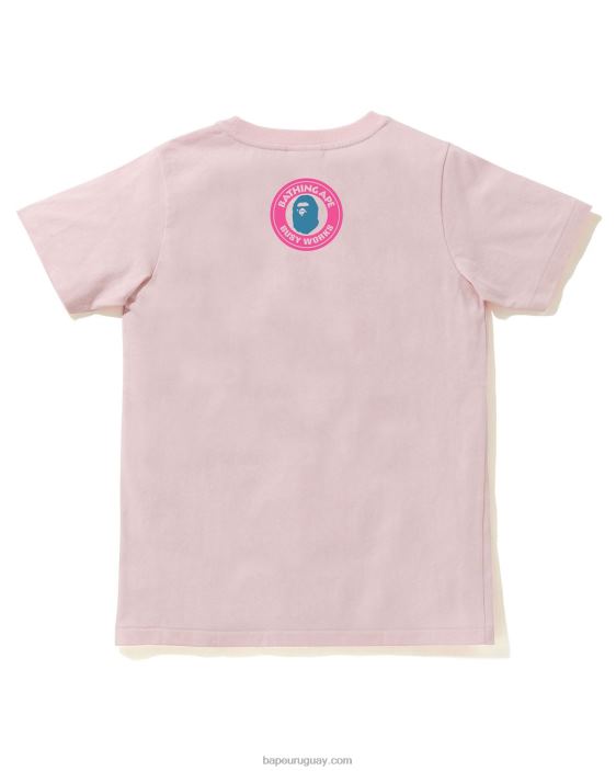 camiseta con letras mujer rosa 26D80891 A Bathing Ape