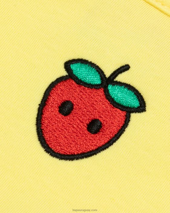 camiseta con logo y bayas mujer Limon amarillo 26D80940 A Bathing Ape