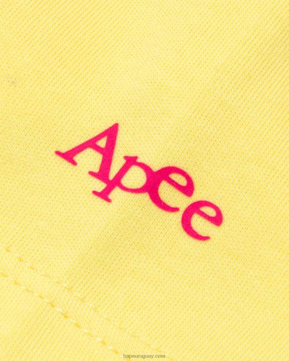 camiseta con logo y bayas mujer Limon amarillo 26D80940 A Bathing Ape